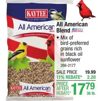 Menards KAYTEE All American Blend Wild Bird Food - 36 lb offer
