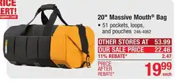 Menards ToughBuilt 20 Massive Mouth Tool Bag offer