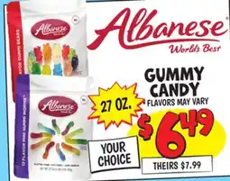 Ollie's GUMMY CANDY offer