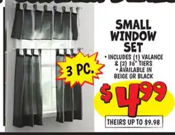 Ollie's SMALL SMALL WINDOW WINDOW SET offer