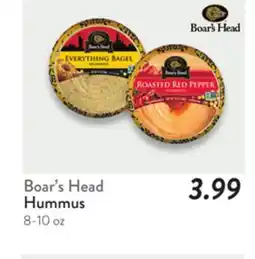 Fresh Thyme Boar's Head Hummus offer