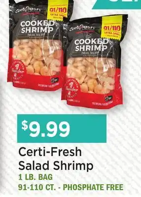 Heinen's Certi-Fresh Salad Shrimp offer