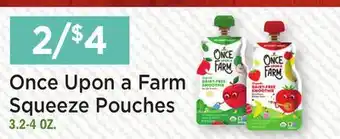 Heinen's Once Upon a Farm Squeeze Pouches offer