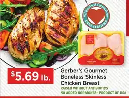 Heinen's Gerber's Gourmet Boneless Skinless Chicken Breast offer
