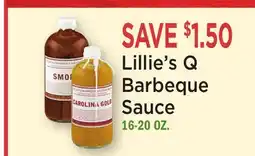 Heinen's Lillie's Q Barbeque Sauce offer