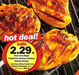 Meijer Fresh from Meijer Family Pack Boneless Skinless Chicken Breasts offer
