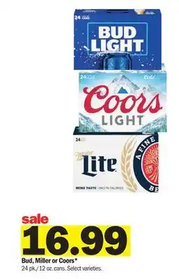 Meijer Bud, Miller or Coors offer