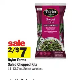 Meijer Taylor Farms Salad Chopped Kits offer