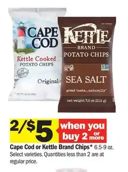 Meijer Cape Cod or Kettle Brand Chips offer