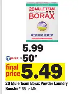 Meijer 20 Mule Team Borax Powder Laundry Booster offer