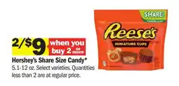 Meijer Hershey's Share Size Candy offer