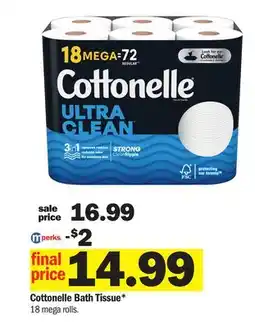 Meijer Cottonelle Bath Tissue offer