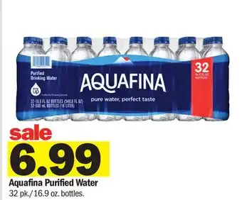 Meijer Aquafina Purified Water offer