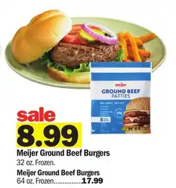 Meijer Meijer Ground Beef Burgers offer