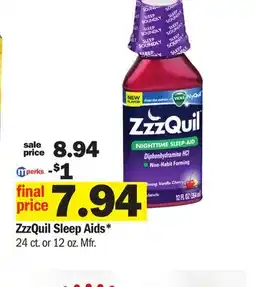 Meijer ZzzQuil Sleep Aids offer