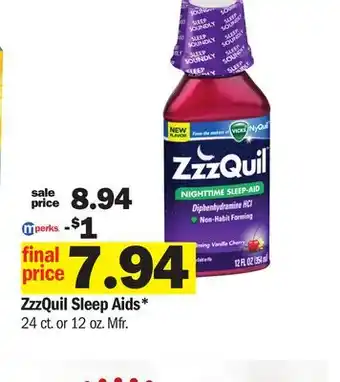 Meijer ZzzQuil Sleep Aids offer