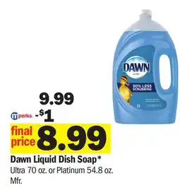 Meijer Dawn Liquid Dish Soap offer