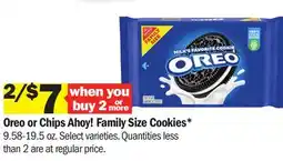 Meijer Oreo or Chips Ahoy! Family Size Cookies offer