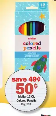 Meijer Meijer 12 Ct. Colored Pencils offer