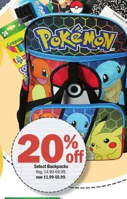 Meijer Select Backpacks offer