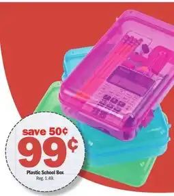Meijer Plastic School Box offer