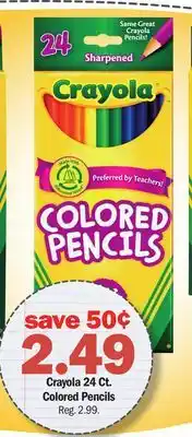 Meijer Crayola 24 Ct. Colored Pencils offer