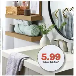 Meijer Textured Bath Towel offer