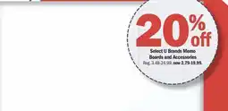 Meijer Select U Brands Memo Boards and Accessories offer