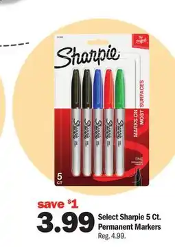 Meijer Select Sharpie 5 Ct. Permanent Markers offer