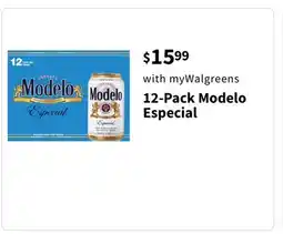 Walgreens 12-Pack Modelo Especial offer