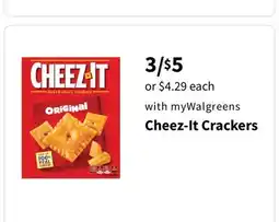 Walgreens Cheez-It Crackers offer