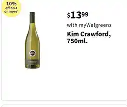 Walgreens Kim Crawford, 750ml offer