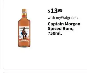 Walgreens Captain Morgan Spiced Rum offer