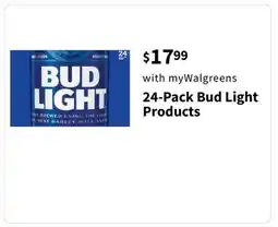 Walgreens 24-Pack Bud Light Products offer