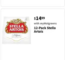 Walgreens 12-Pack Stella Artois offer