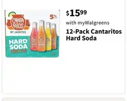Walgreens 12-Pack Cantaritos Hard Soda offer