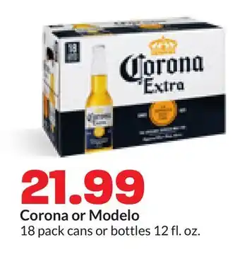 Hy-Vee Corona or Modelo offer