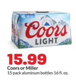 Hy-Vee Coors or Miller offer