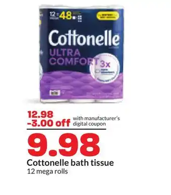 Hy-Vee Cottonelle bath tissue offer