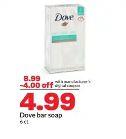 Hy-Vee Dove bar soap offer
