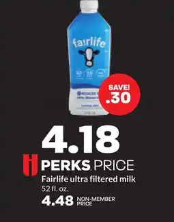 Hy-Vee Fairlife ultra filtered milk offer