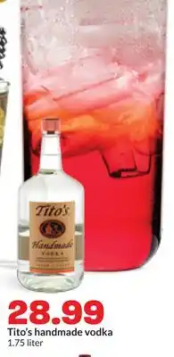 Hy-Vee Tito's handmade vodka offer