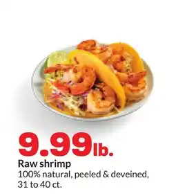 Hy-Vee Raw shrimp offer