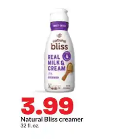 Hy-Vee Natural Bliss creamer offer