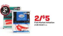 Hy-Vee Fish Market imitation crab meat offer