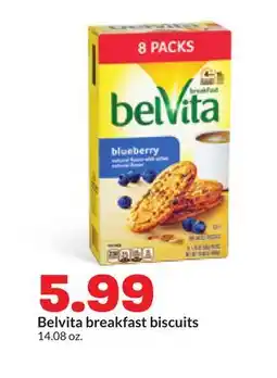 Hy-Vee Belvita breakfast biscuits offer