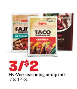 Hy-Vee Hy-Vee seasoning or dip mix offer