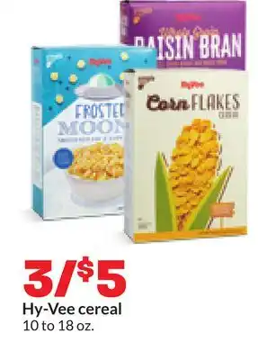 Hy-Vee Hy-Vee cereal offer