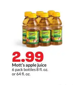 Hy-Vee Mott's apple juice offer