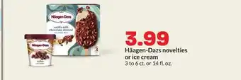Hy-Vee Häagen-Dazs novelties or ice cream offer